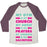 Virgin Teez  Baseball Tee Unisex Tri-Blend Baseball Tee / small / Oatmeal / Maroon MY GYM IS MY CHURCH UNISEX TRI-BLEND BASEBALL TEE