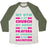 Virgin Teez  Baseball Tee Unisex Tri-Blend Baseball Tee / small / Oatmeal / Moss MY GYM IS MY CHURCH UNISEX TRI-BLEND BASEBALL TEE