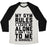 Virgin Teez  Baseball Tee Unisex Tri-Blend Baseball Tee / small / Oatmeal / Black MY GYM RULES UNISEX TRI-BLEND BASEBALL TEE