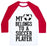 Virgin Teez  Baseball Tee Unisex Classic Baseball Tee / x-small / White/Red MY HEART BELONGS TO A SOCCER PLAYER (BASEBALL TEE) UNISEX CLASSIC BASEBALL TEE