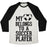 Virgin Teez  Baseball Tee Unisex Tri-Blend Baseball Tee / small / Oatmeal / Black MY HEART BELONGS TO A SOCCER PLAYER (BASEBALL TEE) UNISEX TRI-BLEND BASEBALL TEE