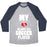 Virgin Teez  Baseball Tee Unisex Tri-Blend Baseball Tee / small / Athletic Gray / Navy MY HEART BELONGS TO A SOCCER PLAYER UNISEX TRI-BLEND BASEBALL TEE