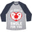 Virgin Teez  Baseball Tee Unisex Tri-Blend Baseball Tee / small / Athletic Gray / Navy MY HEART IS SWOLE FOR YOU UNISEX TRI-BLEND BASEBALL TEE
