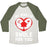 Virgin Teez  Baseball Tee Unisex Tri-Blend Baseball Tee / small / Oatmeal / Moss MY HEART IS SWOLE FOR YOU UNISEX TRI-BLEND BASEBALL TEE