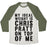 Virgin Teez  Baseball Tee Unisex Tri-Blend Baseball Tee / small / Oatmeal / Moss MY IDEAL WEIGHT IS CHRIS PRATT ON TOP OF ME UNISEX TRI-BLEND BASEBALL TEE
