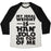 Virgin Teez  Baseball Tee Unisex Tri-Blend Baseball Tee / small / Oatmeal / Black MY IDEAL WEIGHT IS HAN SOLO ON TOP OF ME UNISEX TRI-BLEND BASEBALL TEE