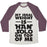 Virgin Teez  Baseball Tee Unisex Tri-Blend Baseball Tee / small / Oatmeal / Maroon MY IDEAL WEIGHT IS HAN SOLO ON TOP OF ME UNISEX TRI-BLEND BASEBALL TEE