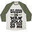 Virgin Teez  Baseball Tee Unisex Tri-Blend Baseball Tee / small / Oatmeal / Moss MY IDEAL WEIGHT IS HAN SOLO ON TOP OF ME UNISEX TRI-BLEND BASEBALL TEE