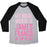 Virgin Teez  Baseball Tee Unisex Tri-Blend Baseball Tee / small / Athletic Gray / Black MY IDEAL WEIGHT IS JAMES FRANCO ON TOP OF ME UNISEX TRI-BLEND BASEBALL TEE
