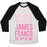 Virgin Teez  Baseball Tee Unisex Tri-Blend Baseball Tee / small / Oatmeal / Black MY IDEAL WEIGHT IS JAMES FRANCO ON TOP OF ME UNISEX TRI-BLEND BASEBALL TEE