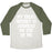 Virgin Teez  Baseball Tee Unisex Tri-Blend Baseball Tee / small / Oatmeal / Moss MY IDEAL WEIGHT IS JUGHEAD ON TOP OF ME UNISEX TRI-BLEND BASEBALL TEE