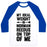 Virgin Teez  Baseball Tee Unisex Classic Baseball Tee / x-small / White/Blue MY IDEAL WEIGHT IS NORMAN REEDUS ON TOP OF ME UNISEX CLASSIC BASEBALL TEE