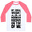 Virgin Teez  Baseball Tee Unisex Classic Baseball Tee / x-small / White/Neon Pink MY IDEAL WEIGHT IS NORMAN REEDUS ON TOP OF ME UNISEX CLASSIC BASEBALL TEE