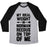 Virgin Teez  Baseball Tee Unisex Tri-Blend Baseball Tee / small / Athletic Gray / Black MY IDEAL WEIGHT IS NORMAN REEDUS ON TOP OF ME UNISEX TRI-BLEND BASEBALL TEE