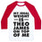 Virgin Teez  Baseball Tee Unisex Classic Baseball Tee / x-small / White/Red MY IDEAL WEIGHT IS THEO JAMES ON TOP OF ME UNISEX CLASSIC BASEBALL TEE
