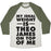 Virgin Teez  Baseball Tee Unisex Tri-Blend Baseball Tee / small / Oatmeal / Moss MY IDEAL WEIGHT IS THEO JAMES ON TOP OF ME UNISEX TRI-BLEND BASEBALL TEE