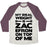 Virgin Teez  Baseball Tee Unisex Tri-Blend Baseball Tee / small / Oatmeal / Maroon MY IDEAL WEIGHT IS ZAC EFRON ON TOP OF ME UNISEX TRI-BLEND BASEBALL TEE