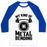 Virgin Teez  Baseball Tee Unisex Classic Baseball Tee / x-small / White/Blue MY KIND OF METALBENDING UNISEX CLASSIC BASEBALL TEE