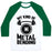 Virgin Teez  Baseball Tee Unisex Classic Baseball Tee / x-small / White/Dark Green MY KIND OF METALBENDING UNISEX CLASSIC BASEBALL TEE