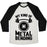 Virgin Teez  Baseball Tee Unisex Tri-Blend Baseball Tee / small / Oatmeal / Black MY KIND OF METALBENDING UNISEX TRI-BLEND BASEBALL TEE