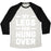 Virgin Teez  Baseball Tee Unisex Tri-Blend Baseball Tee / small / Oatmeal / Black MY LEGS ARE HUNGOVER (WHITE) UNISEX TRI-BLEND BASEBALL TEE