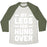 Virgin Teez  Baseball Tee Unisex Tri-Blend Baseball Tee / small / Oatmeal / Moss MY LEGS ARE HUNGOVER (WHITE) UNISEX TRI-BLEND BASEBALL TEE