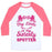 Virgin Teez  Baseball Tee Unisex Classic Baseball Tee / x-small / White/Neon Pink MY LITTLE IS MY SISTERLY SPOTTER UNISEX CLASSIC BASEBALL TEE