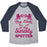 Virgin Teez  Baseball Tee Unisex Tri-Blend Baseball Tee / small / Athletic Gray / Navy MY LITTLE IS MY SISTERLY SPOTTER UNISEX TRI-BLEND BASEBALL TEE