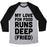 Virgin Teez  Baseball Tee Unisex Tri-Blend Baseball Tee / small / Athletic Gray / Black MY LOVE FOR FOOD RUNS DEEP FRIED UNISEX TRI-BLEND BASEBALL TEE