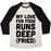 Virgin Teez  Baseball Tee Unisex Tri-Blend Baseball Tee / small / Oatmeal / Black MY LOVE FOR FOOD RUNS DEEP FRIED UNISEX TRI-BLEND BASEBALL TEE