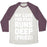 Virgin Teez  Baseball Tee Unisex Tri-Blend Baseball Tee / small / Oatmeal / Maroon MY LOVE FOR FOOD RUNS DEEP FRIED UNISEX TRI-BLEND BASEBALL TEE