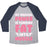 Virgin Teez  Baseball Tee Unisex Tri-Blend Baseball Tee / small / Athletic Gray / Navy MY MAGICAL POWER IS TURNING FAT INTO MUSCLE UNISEX TRI-BLEND BASEBALL TEE