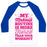 Virgin Teez  Baseball Tee Unisex Classic Baseball Tee / x-small / White/Blue MY MAKEUP ROUTINE IS MORE FIERCE THAN YOUR WORKOUT UNISEX CLASSIC BASEBALL TEE
