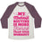 Virgin Teez  Baseball Tee Unisex Tri-Blend Baseball Tee / small / Oatmeal / Maroon MY MAKEUP ROUTINE IS MORE FIERCE THAN YOUR WORKOUT UNISEX TRI-BLEND BASEBALL TEE