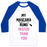 Virgin Teez  Baseball Tee Unisex Classic Baseball Tee / x-small / White/Blue MY MASCARA RUNS FASTER THAN YOU UNISEX CLASSIC BASEBALL TEE