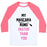 Virgin Teez  Baseball Tee Unisex Classic Baseball Tee / x-small / White/Neon Pink MY MASCARA RUNS FASTER THAN YOU UNISEX CLASSIC BASEBALL TEE