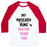 Virgin Teez  Baseball Tee Unisex Classic Baseball Tee / x-small / White/Red MY MASCARA RUNS FASTER THAN YOU UNISEX CLASSIC BASEBALL TEE