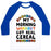 Virgin Teez  Baseball Tee Unisex Classic Baseball Tee / x-small / White/Blue MY MORNING WORKOUT GOT REAL CEREAL UNISEX CLASSIC BASEBALL TEE