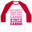 Virgin Teez  Baseball Tee Unisex Classic Baseball Tee / x-small / White/Red MY ONLY COMPLAINT ABOUT DOING CARDIO UNISEX CLASSIC BASEBALL TEE
