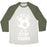 Virgin Teez  Baseball Tee Unisex Tri-Blend Baseball Tee / small / Oatmeal / Moss MY ONLY GOAL IS TO STOP YOURS UNISEX TRI-BLEND BASEBALL TEE