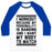 Virgin Teez  Baseball Tee Unisex Classic Baseball Tee / x-small / White/Blue MY PERSONALITY IS BANGING UNISEX CLASSIC BASEBALL TEE