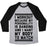 Virgin Teez  Baseball Tee Unisex Tri-Blend Baseball Tee / small / Athletic Gray / Black MY PERSONALITY IS BANGING UNISEX TRI-BLEND BASEBALL TEE
