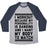 Virgin Teez  Baseball Tee Unisex Tri-Blend Baseball Tee / small / Athletic Gray / Navy MY PERSONALITY IS BANGING UNISEX TRI-BLEND BASEBALL TEE