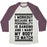 Virgin Teez  Baseball Tee Unisex Tri-Blend Baseball Tee / small / Oatmeal / Maroon MY PERSONALITY IS BANGING UNISEX TRI-BLEND BASEBALL TEE