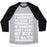 Virgin Teez  Baseball Tee Unisex Tri-Blend Baseball Tee / small / Athletic Gray / Black MY PERSONALITY IS BANGING UNISEX TRI-BLEND BASEBALL TEE