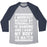 Virgin Teez  Baseball Tee Unisex Tri-Blend Baseball Tee / small / Athletic Gray / Navy MY PERSONALITY IS BANGING UNISEX TRI-BLEND BASEBALL TEE