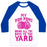 Virgin Teez  Baseball Tee Unisex Classic Baseball Tee / x-small / White/Blue MY POM POMS BRING ALL THE BOYS TO THE YARD! UNISEX CLASSIC BASEBALL TEE