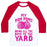 Virgin Teez  Baseball Tee Unisex Classic Baseball Tee / x-small / White/Red MY POM POMS BRING ALL THE BOYS TO THE YARD! UNISEX CLASSIC BASEBALL TEE