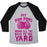 Virgin Teez  Baseball Tee Unisex Tri-Blend Baseball Tee / small / Athletic Gray / Black MY POM POMS BRING ALL THE BOYS TO THE YARD! UNISEX TRI-BLEND BASEBALL TEE