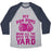 Virgin Teez  Baseball Tee Unisex Tri-Blend Baseball Tee / small / Athletic Gray / Navy MY POM POMS BRING ALL THE BOYS TO THE YARD! UNISEX TRI-BLEND BASEBALL TEE